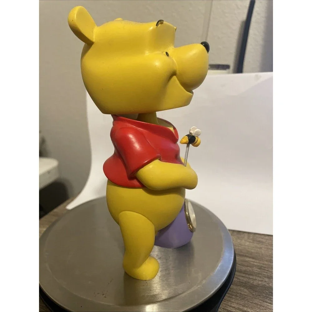 Vintage Winnie the Pooh Honey Pot Clock, Bumblebee Bobble Head